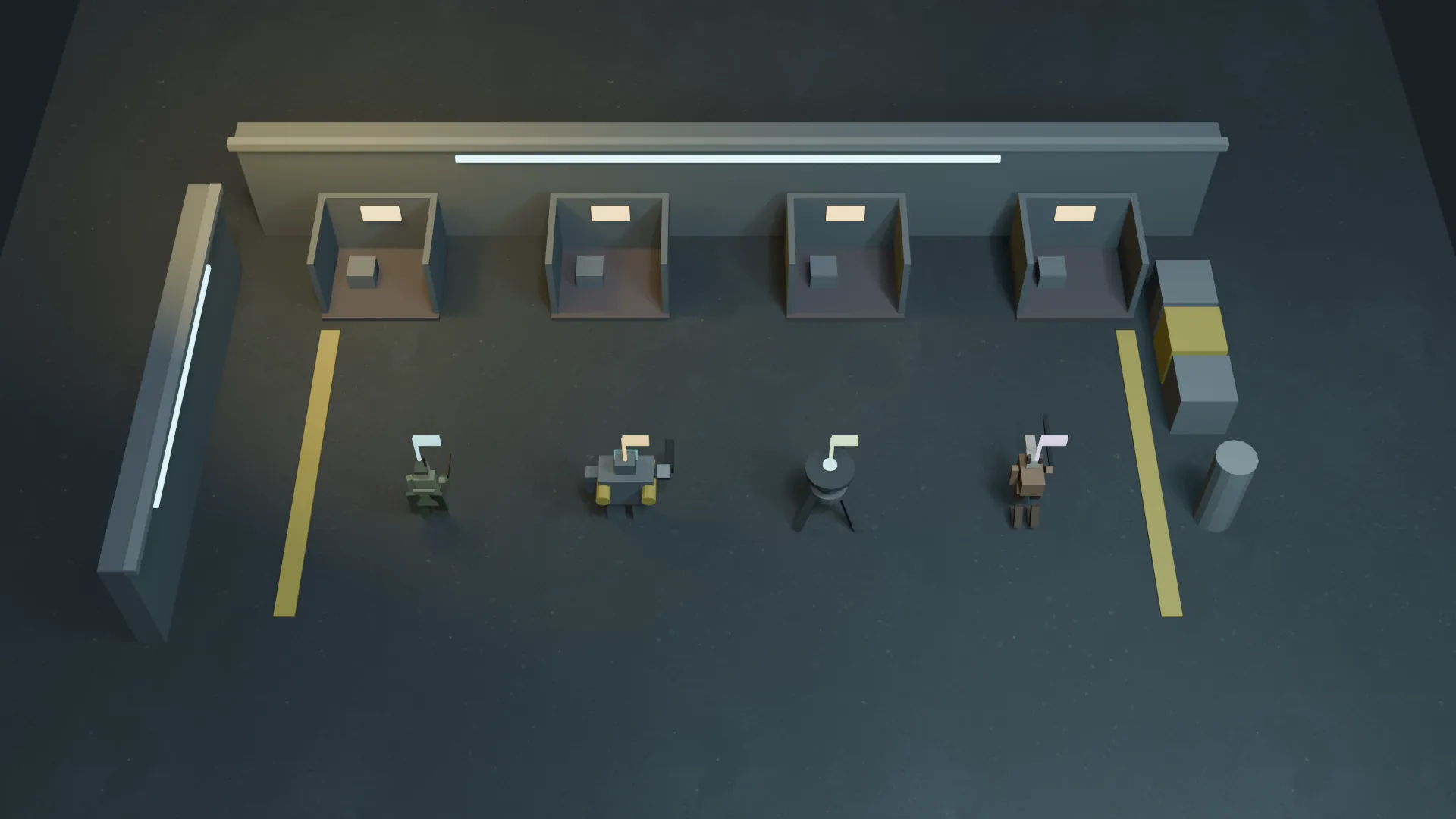 Grok M0 four characters in stalls